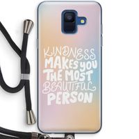 The prettiest: Samsung Galaxy A6 (2018) Transparant Hoesje met koord