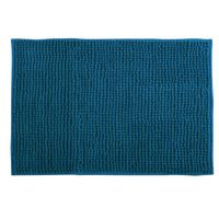 MSV Badkamerkleed/badmat tapijtje voor op de vloer - petrol blauw - 50 x 80 cm - Microvezel - Badmatjes