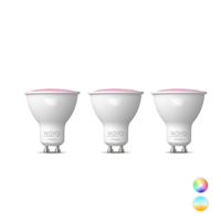 Set 3x Slimme GU10 SMART LED lamp 5Watt RGBW NOVO