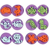 Creativ Company Foam stempels, dieren, d 7,5 cm, dikte 2,5 cm, 6 stuk/ 1 doos Creativ Company Foam stempels, dieren, d 7,5 cm, dikte 2,5 cm, 6 stuk/ 1 doos