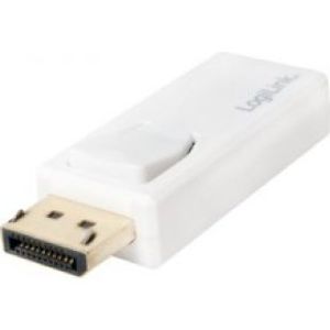 LogiLink CV0100 tussenstuk voor kabels DisplayPort HDMI Wit