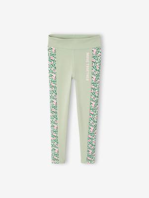 Grafische sportlegging voor meisjes saliegroen