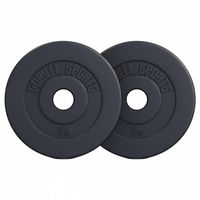 Gorilla Sports Gewichtsschijven - Olympisch - Halterschijf - 2 x 10 kg - Kunststof - 50 mm - thumbnail
