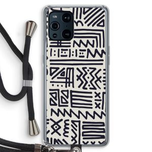 Marrakech print: Oppo Find X3 Transparant Hoesje met koord