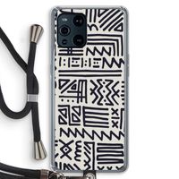Marrakech print: Oppo Find X3 Transparant Hoesje met koord