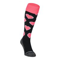Brabo Socks Hearts - Black/Pink