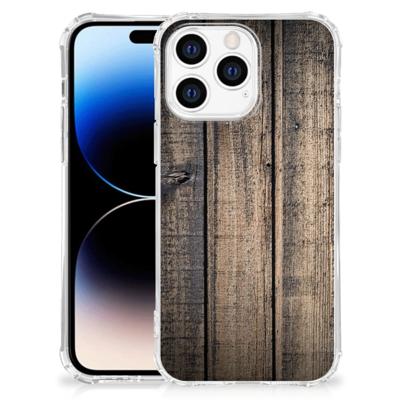 Apple iPhone 14 Pro Max Stevig Telefoonhoesje Steigerhout Apple iPhone 14 Pro Max Stevig Telefoonhoesje Steigerhout