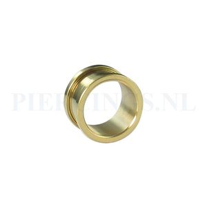 Tunnel goud kleur smal 16 mm 16 mm
