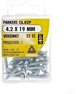 Parkers ck 4,2x19mm verz 22st - Deltafix