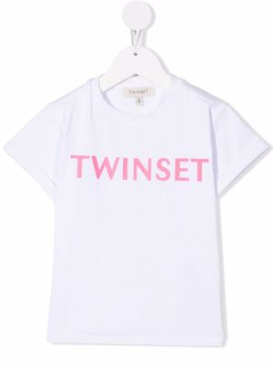 TWINSET Kids t-shirt à logo imprimé - Blanc
