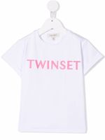 TWINSET Kids t-shirt à logo imprimé - Blanc