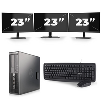 HP Z220 Workstation SFF - Intel Core i7-2e Generatie - 16GB RAM - 256GB SSD - Windows 10 + 3x 23 inch Monitor HP Z220 Workstation SFF - Intel Core i7-2e Generatie - 16GB RAM - 256GB SSD - Windows 10 + 3x 23 inch Monitor