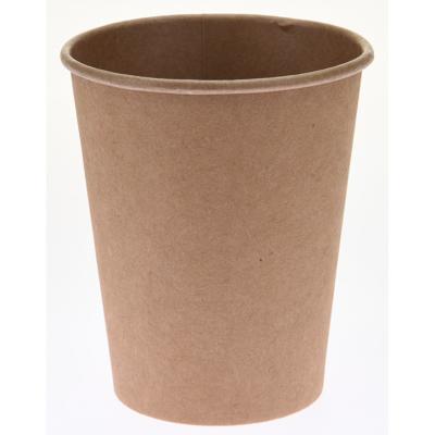 Excellent Houseware papieren koffiebeker/drinkbeker - 120x stuks - 250 ml - gerecycled kraft papier