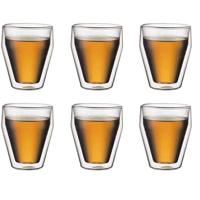 Set 6 bicchieri termici - BODUM - Titlis - Doppia parete - 0,25 l - Trasparente