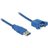 Delock 85112 Kabel USB 3.0 Type-A male > USB 3.0 Type-A female paneelmontage 1 m