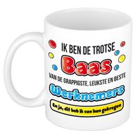 Cadeau mok voor baas - grappig - keramiek - 300 ml - trotse baas - thumbnail