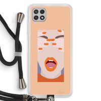 Surprise: Samsung Galaxy A22 4G Transparant Hoesje met koord