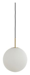 Light & Living Hanglamp Medina - Antiek Brons/Mat Wit