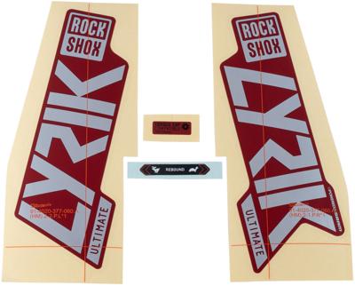 ROCKSHOX Decal set rs lyrik ult. silver
