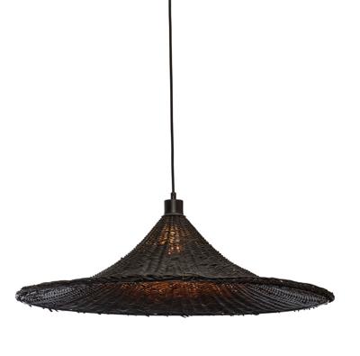 Hanglamp Borabora - Rotan Zwart - Ã˜70cm