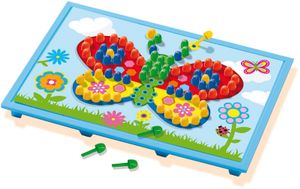 SES Creative mozaïekbord met kaarten 30 x 20 cm multicolor