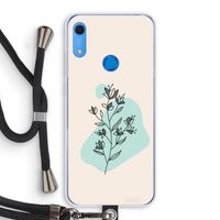 Violets are blue: Huawei Y6s Transparant Hoesje met koord