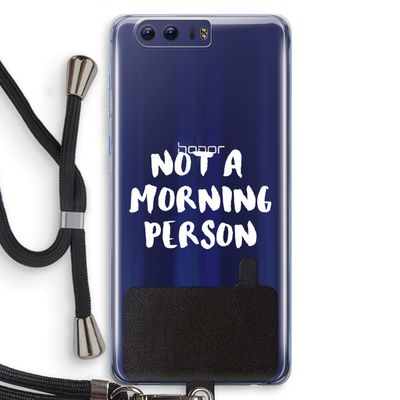 Morning person: Honor 9 Transparant Hoesje met koord