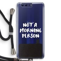 Morning person: Honor 9 Transparant Hoesje met koord