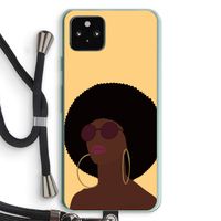 Golden hour: Pixel 5a 5G Transparant Hoesje met koord