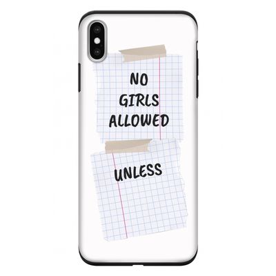 No Girls Allowed Unless: iPhone XS Max Tough Case