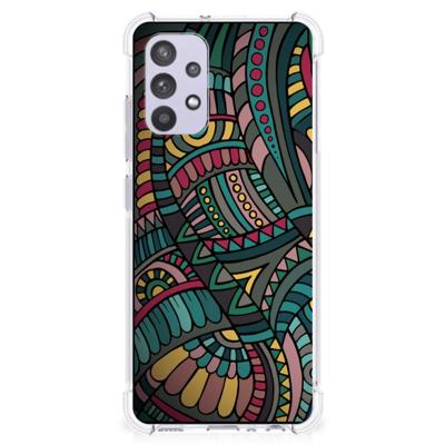 Samsung Galaxy A32 4G | A32 5G Enterprise Editie Doorzichtige Silicone Hoesje Aztec Samsung Galaxy A32 4G | A32 5G Enterprise Editie Doorzichtige Silicone Hoesje Aztec