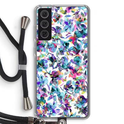 Hibiscus Flowers: Samsung Galaxy S21 FE Transparant Hoesje met koord