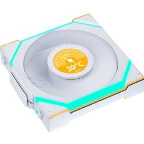 Lian Li UNI FAN SL Wireless LCD Reverse Blade 120mm 1-Pack White