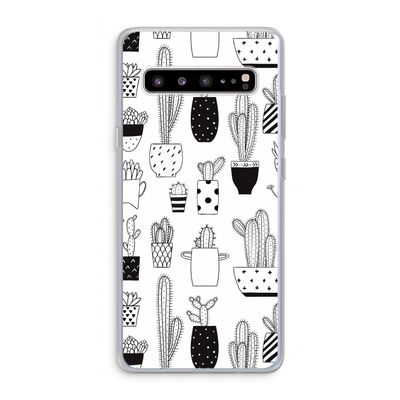 Cactusmotief: Samsung Galaxy S10 5G Transparant Hoesje
