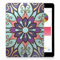 Apple iPad 9.7 2018 | 2017 | Siliconen hoesje | Purple Flower