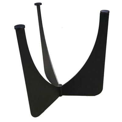 Stalen tafelonderstel zwart rond ø 72 cm en hoogte 72,5 cm (6 x 1 cm)