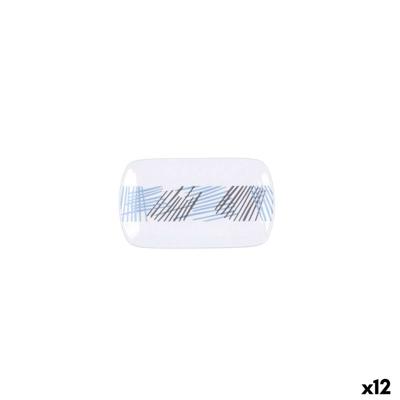 Dienblad Quid Chicago Wit Keramisch 15 x 9 cm (12 Stuks)