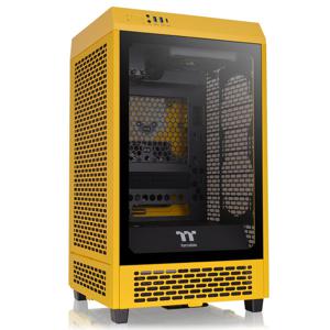 Thermaltake The Tower 200 Mini-tower Gaming-behuizing Geel 2 voorgeïnstalleerde ventilators