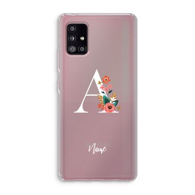 Pink Bouquet: Samsung Galaxy A51 5G Transparant Hoesje