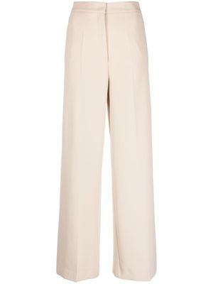 Blanca Vita pantalon palazzo à empiècement superposé - Tons neutres