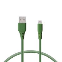 Gegevens-/Oplaadkabel met USB KSIX Groen 1 m - thumbnail