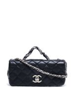 CHANEL Pre-Owned sac porté épaule à matelassage losanges (2010-2011) - Noir - thumbnail