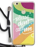 Don't call: Huawei Ascend P8 Lite (2017) Transparant Hoesje met koord Don't call: Huawei Ascend P8 Lite (2017) Transparant Hoesje met koord