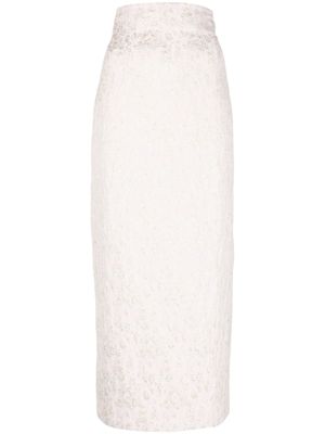 Philosophy Di Lorenzo Serafini jupe crayon à motif en jacquard - Rose