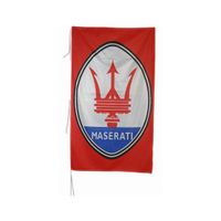 Maserati vlag rood 150 x 75 cm   - - thumbnail