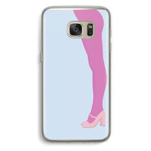 Pink panty: Samsung Galaxy S7 Transparant Hoesje