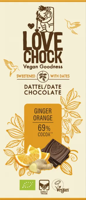 Lovechock Dark Chocolate Ginger Orange