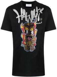 Philipp Plein t-shirt Hawaii à imprimé graphique - Noir