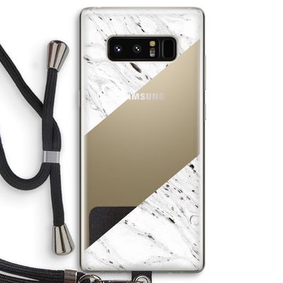 Biggest stripe: Samsung Galaxy Note 8 Transparant Hoesje met koord