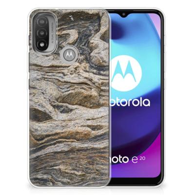 Motorola Moto E20 | E40 | TPU | Siliconen hoesje | Steen